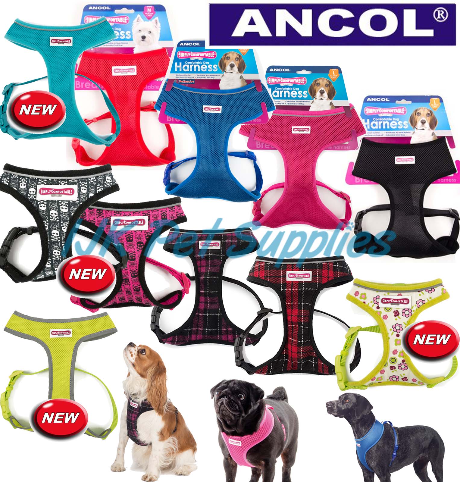 Ancol Simply Comfortable Mesh Dog Harness Small Ancol Simply Comfortable Mesh Dog Harness Small