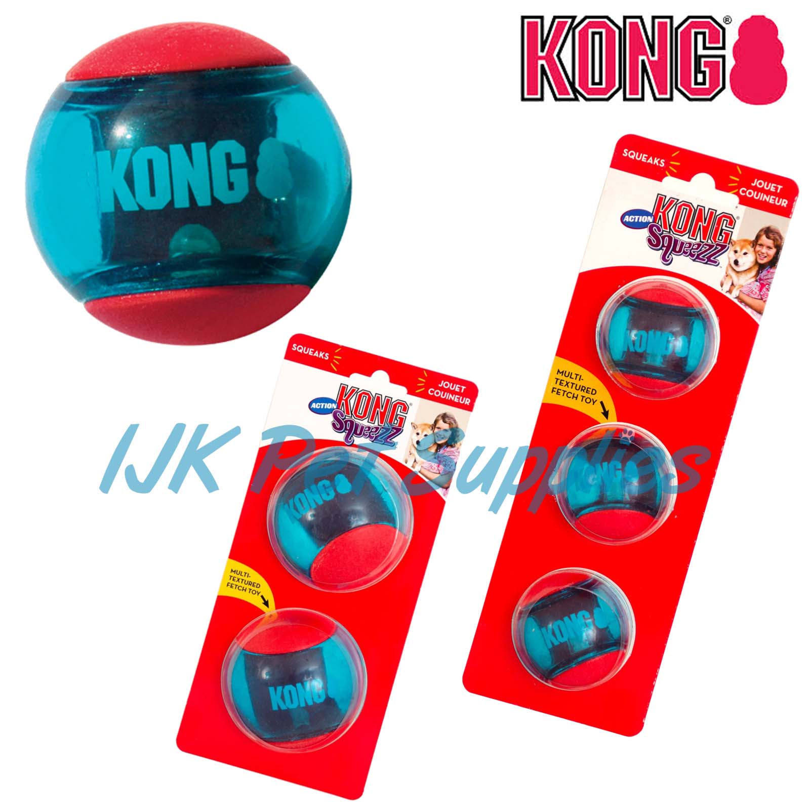 kong squeezz action ball