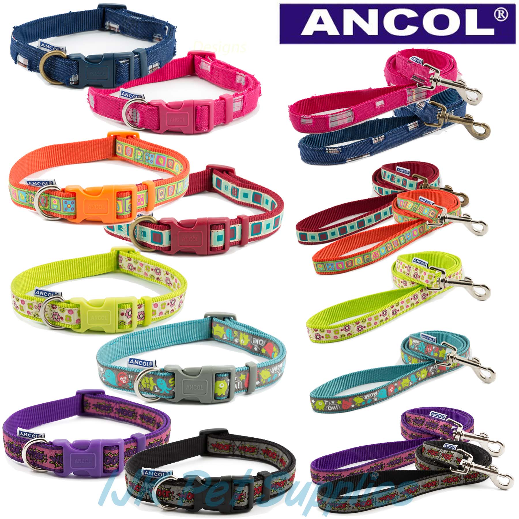 Ancol Dog Fashion Adjustable Nylon 