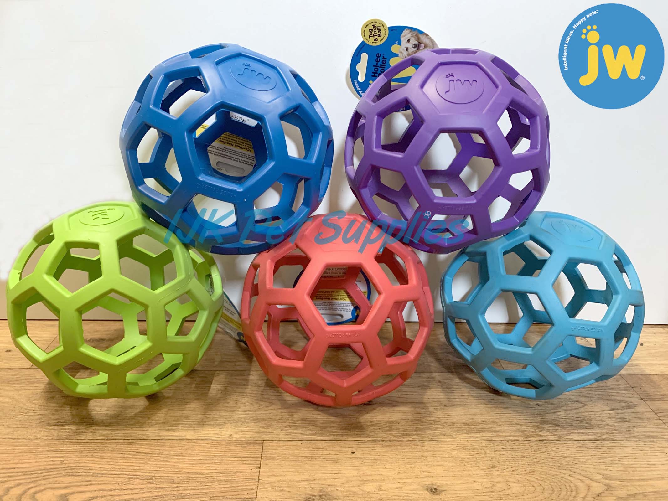 JW Holee Roller Rubber Cage Ball IJK Pet Supplies