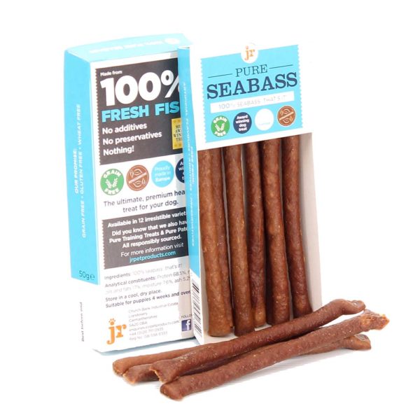 JR Pet Products Pure Meat Sticks Sea Bass 50g pack IJK Pet Supplies