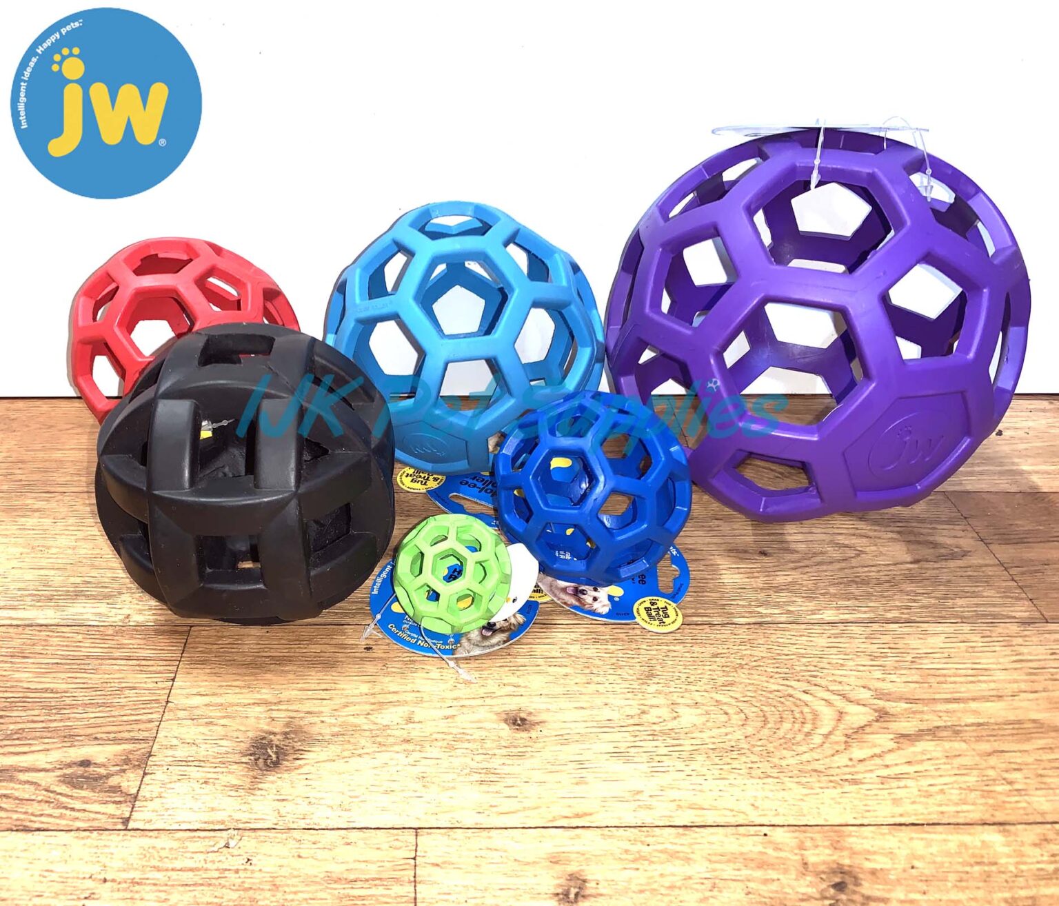 JW Holee Roller Rubber Cage Ball IJK Pet Supplies