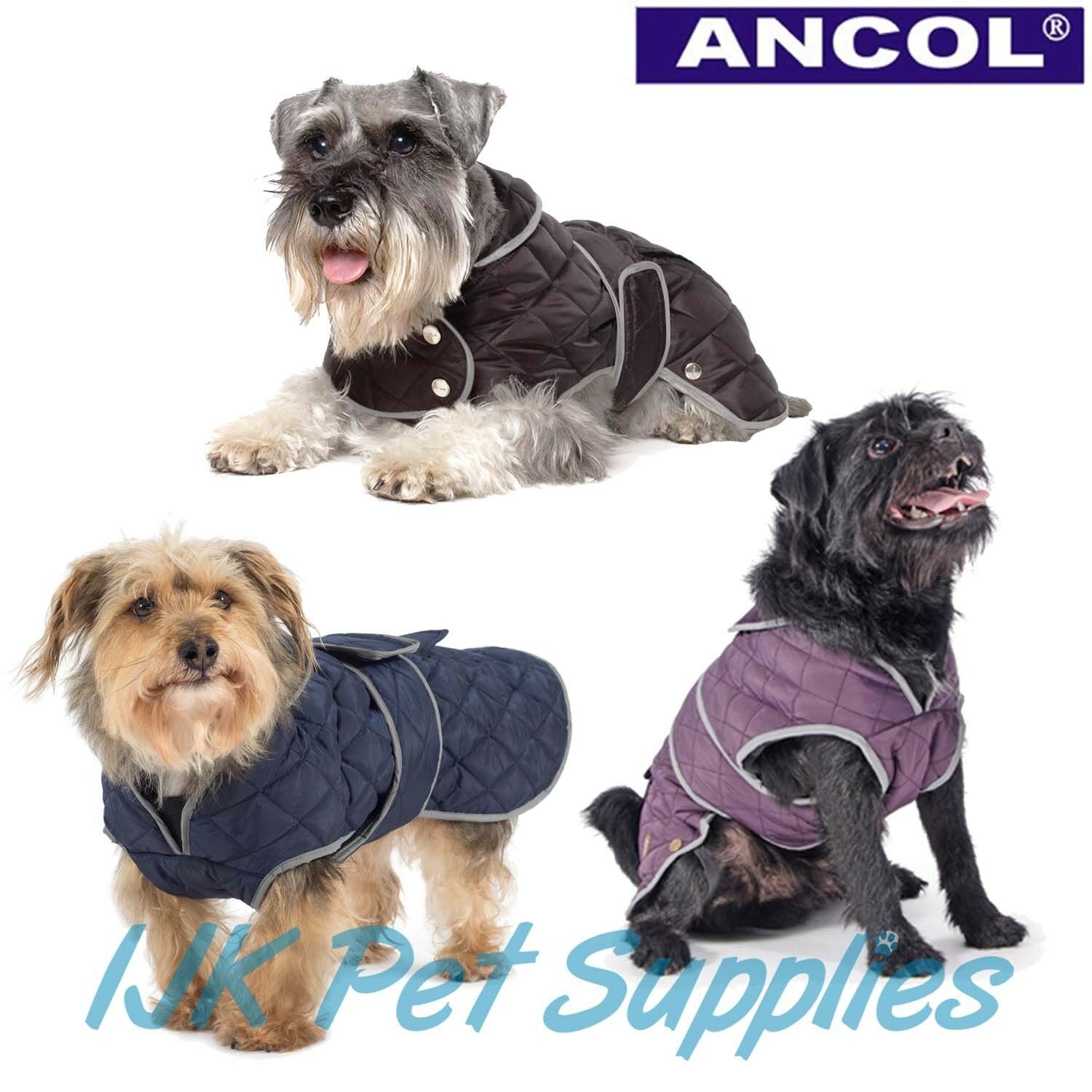 * CLEARANCE* Ancol All Weather Muddy Paws Quilted Coat IJK Pet Supplies