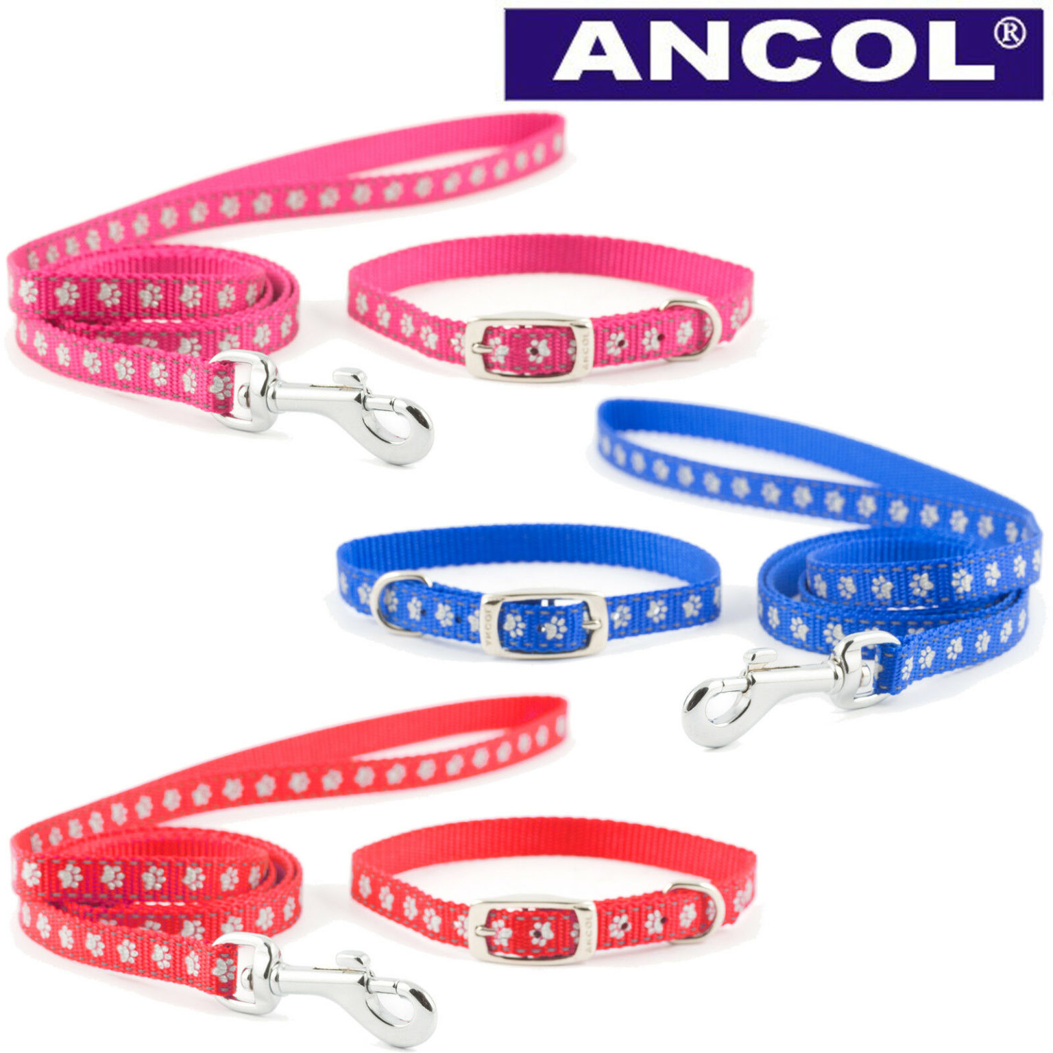 Ancol Small Bite Puppy / Small Dog Collar and Lead Sets IJK Pet Supplies