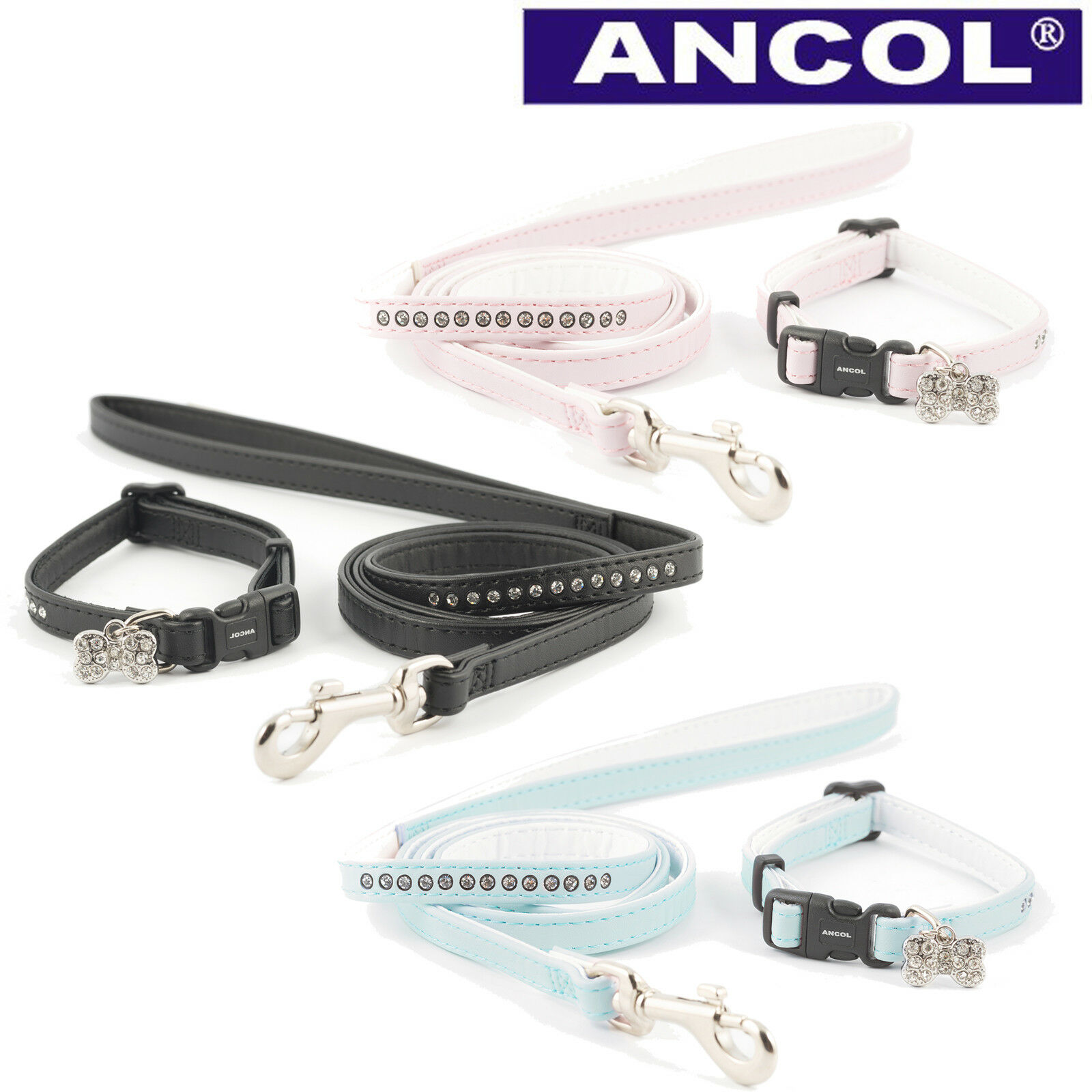 Ancol Small Bite Puppy / Small Dog Collar and Lead Sets IJK Pet Supplies