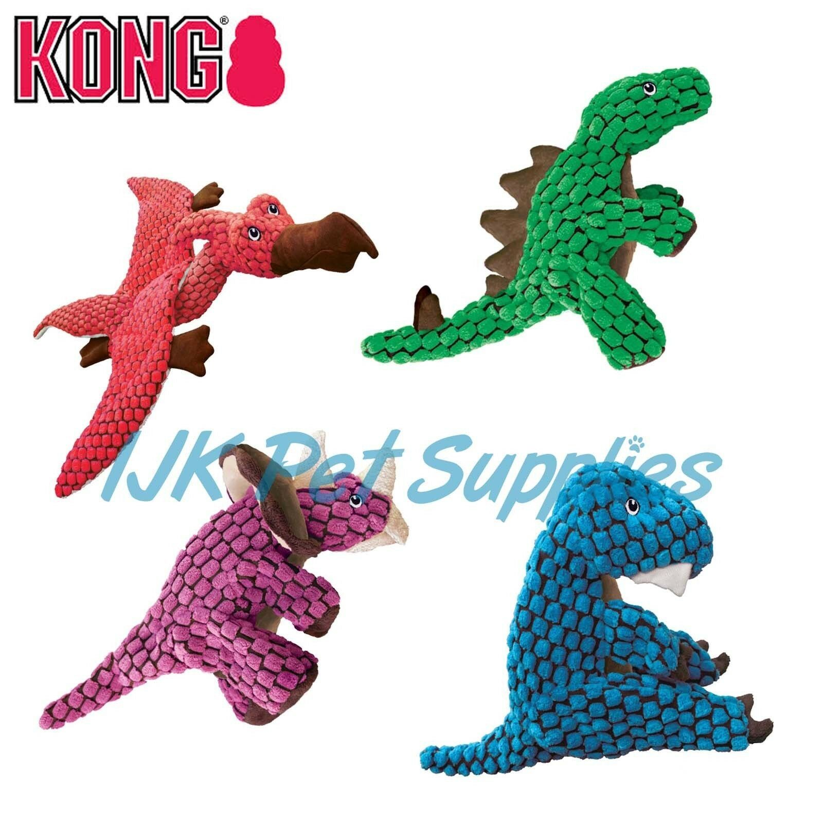 kong dynos plush dog toy
