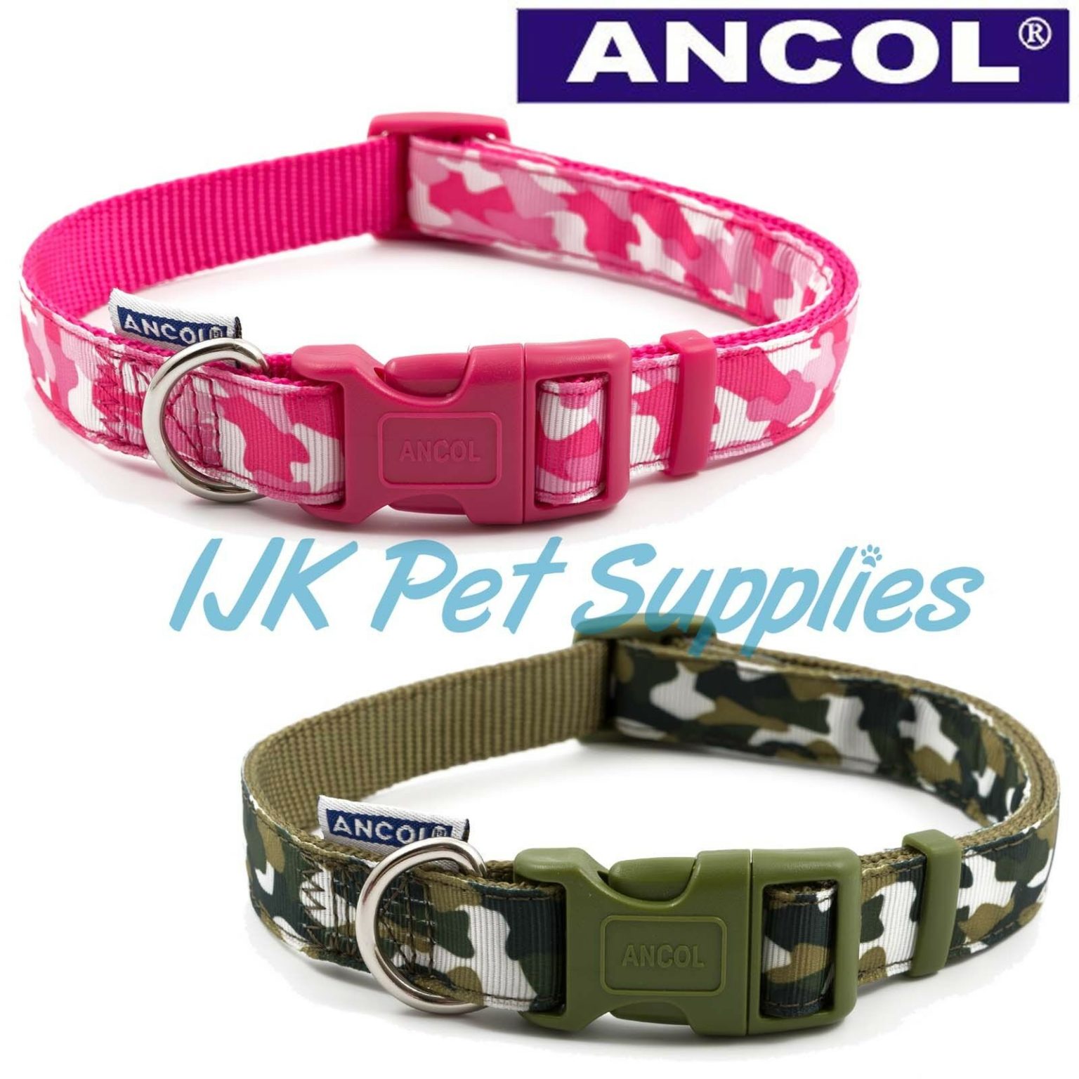 Ancol Dog Fashion Adjustable Nylon Collars & Leads Classic Collection