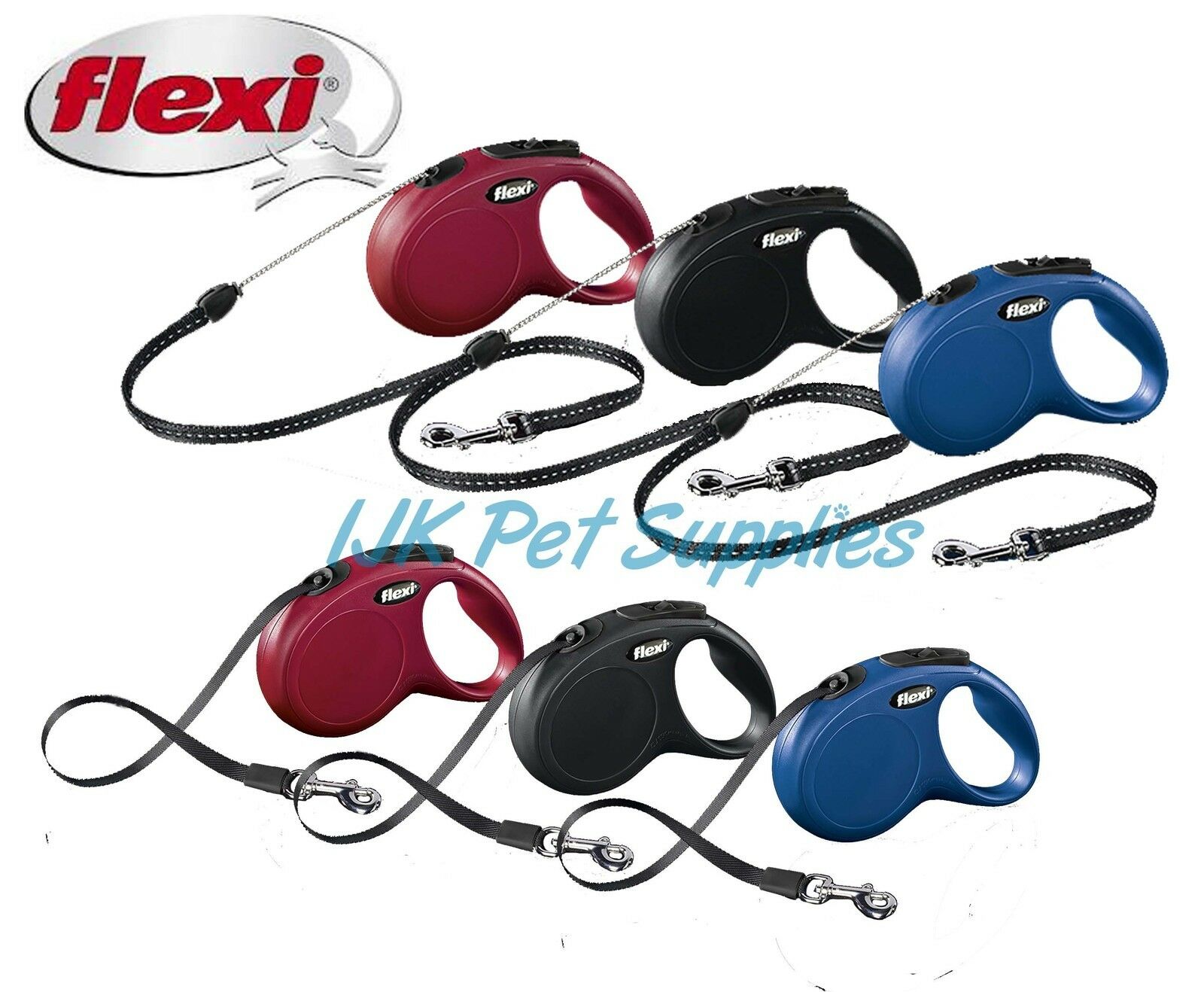 New Flexi classic Retract Retractable Dog Puppy Lead Leash cord or